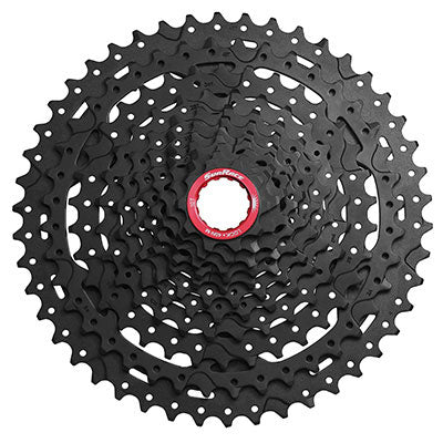 CASSETTE 11V. SUNRACE MX9 10-46 MTB XD BODY (SRAM FOOTPRINT) (COMES IN BOX) METALLIC SILVER - COMES WITH ADAPTER -