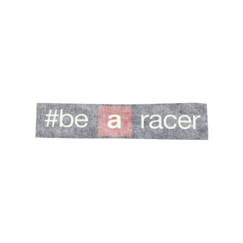 AUTOCOLLANT-STICKER-DECOR GARDE BOUE AVANT  "BE A RACER" ORIGINE APRILIA COMMUN A LA GAMME -2H003453-