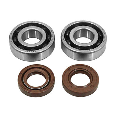 CRANKHEAD BEARING + SEAL 50 A ARTEK K2 TPI GEARBOX ADAPTABLE DERBI 50 SENDA, GPR-GILERA 50 SMT, RCR (EURO 2 + EURO 3 ENGINE) (KIT 6204 TPI POLYAMIDE C4 + VITON SEAL)