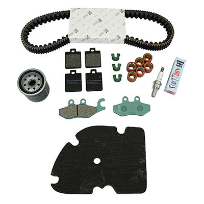 KIT ENTRETIEN MAXISCOOTER ORIGINE PIAGGIO 300 MP3 2010+2013 (AVEC PLAQUETTES DE FREIN)  -1R000378-