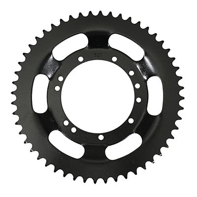 ADAPTABLE CYCLO CROWN PEUGEOT 103 SPOKE WHEEL 52 TTS (94 mm BORE) 11 BLACK HOLES -P2R SELECTION-