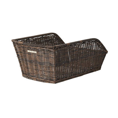 PANIER ARRIERE BASIL CENTO RATTAN OSIER SYNTHETIQUE NOIR (43x32x25cm) (AVEC FIXATION)