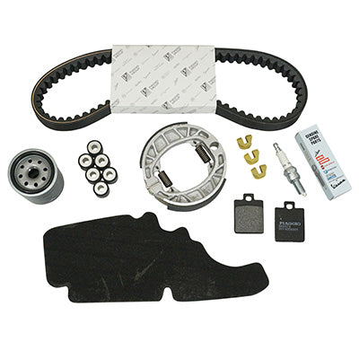 KIT ENTRETIEN MAXISCOOTER ORIGINE PIAGGIO 125 VESPA LX 4T 2006+2011 (AVEC GUIDES VARIATEUR)  -1R000391-