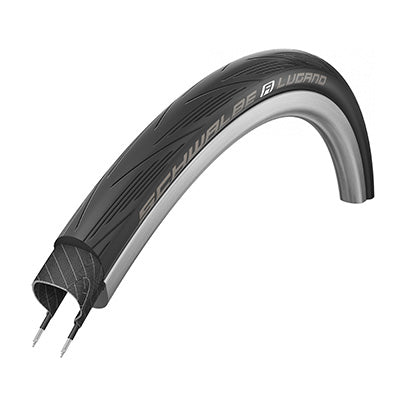 WEGBAND 700 X 25 SCHWALBE LUGANO2 ENDURANCE ANTI-LEKVERSTERKING ZWART TR (25-622)