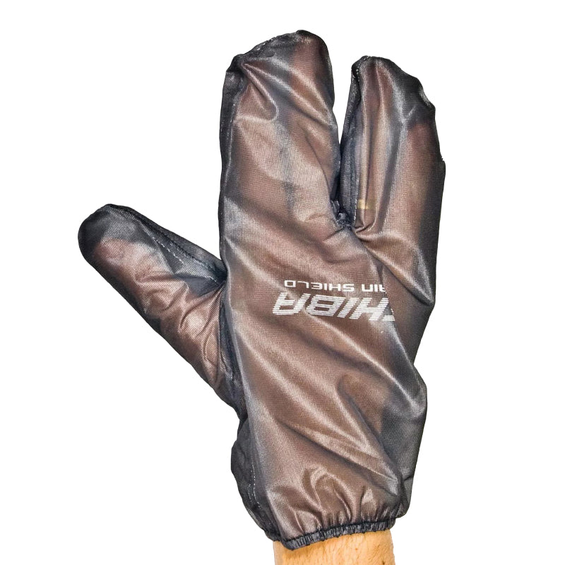 GANTS VELO CITY LONG CHIBA RAIN SHIELD CONTRE VENT ET PLUIE - PEUT ETRE UTILISE EN SUR-GANT - ULTRA PLIANT ET LEGER (55g)  L (PAIRE SUR CARTE) - QUALITE ALLEMANDE -