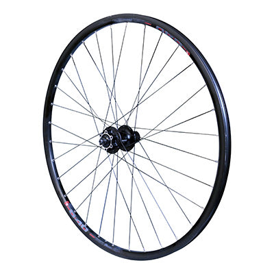 ROUE VTC DISQUE BLOCAGE 700 x 35 - 28" M910 ARRIERE NOIR MOYEU SHIMANO M475 CASSETTE 11-10-9-8V DISQUE 6 TROUS TUBELESS READY JANTE 21C 32 RAYONS DOUBLE PAROI AVEC ILLETS