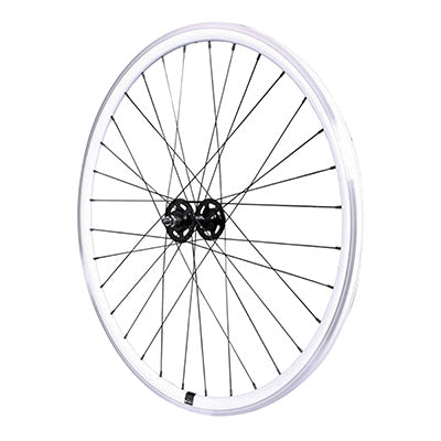 ROUE ROUTE - FIXIE PATIN P2R BLANC AVANT AVEC ECROUS JANTE 17C PROFIL 28mm