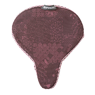 COUVRE SELLE VELO BASIL BOHEME WATERPROOF ROUGE FIGUE (28x23cm)