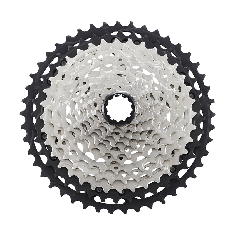 12V-CASSETTE. SHIMANO XT M8100 10-45 (NIEUWE MICROSPLINE-VOETAFDRUK) (10-12-14-16-18-21-24-28-32-36-40-45)