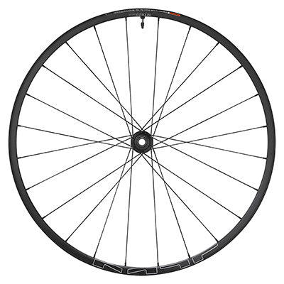 ROUE VTT DISQUE 27.5" SHIMANO MT620 BOOST TUBELESS CENTERLOCK AVANT NOIR AXE TRAVERSANT 15-110 JANTE 30C