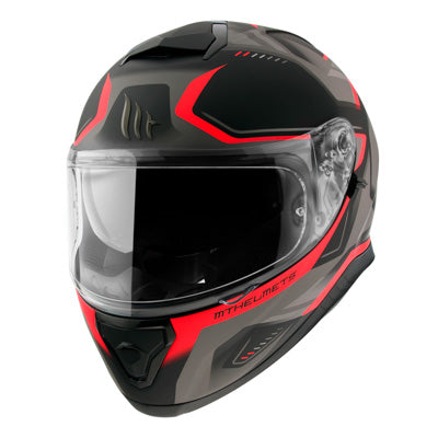 CASQUE INTEGRAL MT THUNDER 3 SV TURBINE ROUGE MAT L  (DOUBLE ECRANS PINLOCK READY)