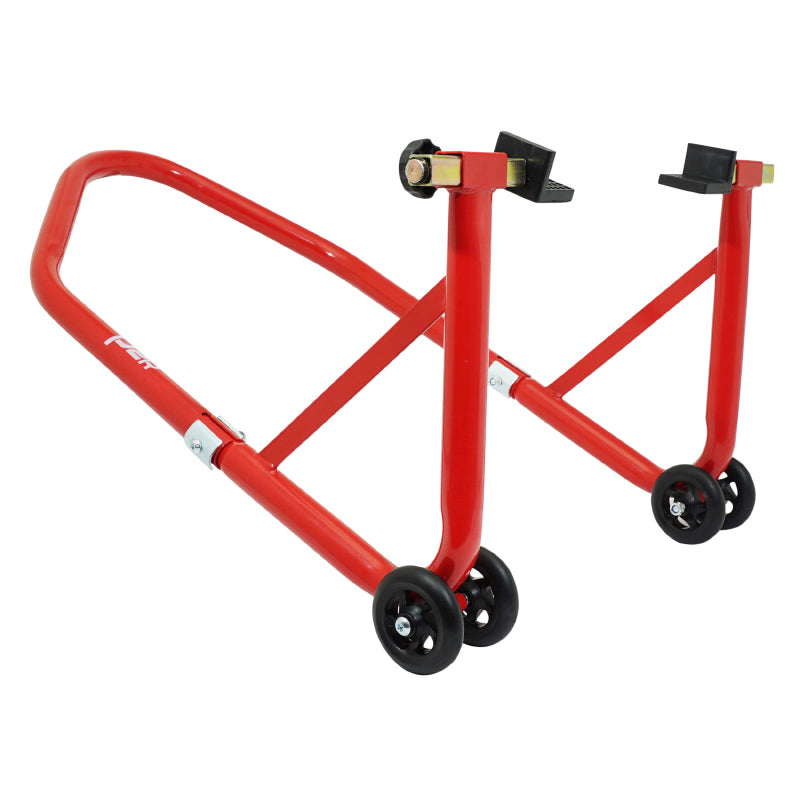 LEVE-BEQUILLE MOTO STAND P2R ARRIERE UNIVERSEL ACIER ROUGE