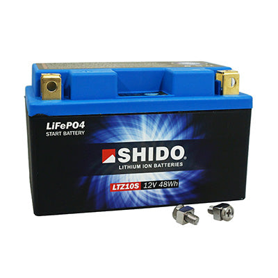 BATTERIE 12V  4 Ah LTZ10S SHIDO LITHIUM ION PRETE A L'EMPLOI (Lg150xL87xH93) REMPLACE YTZ10S