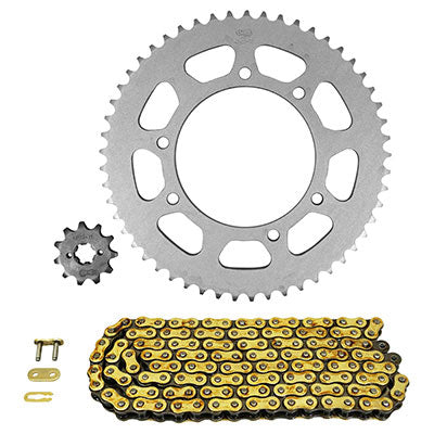 KIT CHAINE ADAPTABLE DERBI 50 SENDA SM X-RACE 2006+2011  420  11x53  (DIAM COURONNE 105-125-8,5)  (DEMULTIPLICATION ORIGINE)  -AFAM-