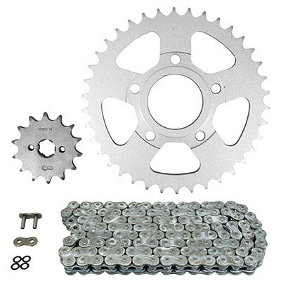 ADAPTABLE CHAIN ​​KIT HONDA 125 CRM R 1995+1999, CRM V 1997+1999, CRM W 1997+1999, CRM X 1997+1999 520 14x38 (CROWN DIAM 58-90-10.5) (ORIGINAL GEAR REDUCTION) -AFAM-