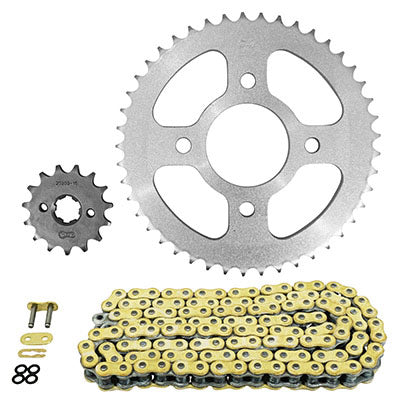 ADAPTABLE CHAIN ​​KIT HONDA 125 CB F 2015+2020 428 15x45 (CROWN DIAM 58-90-10.5) (ORIGINAL GEAR REDUCTION) -AFAM-