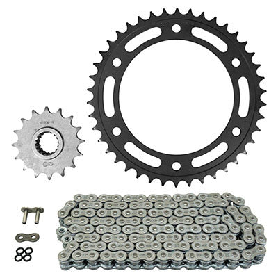 KIT CHAINE ADAPTABLE BMW 800 F GS 2006+2018, 800 F GS ADVENTURE 2012+2018  525  16x42  (DIAM COURONNE 140-168-10.5)  (DEMULTIPLICATION ORIGINE)  -AFAM-