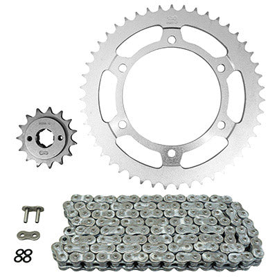 KIT CHAINE ADAPTABLE HONDA 600 XLV TRANSALP 1987+1988  525  15x47  (DIAM COURONNE 130-150-10.5)  (DEMULTIPLICATION ORIGINE)  -AFAM-