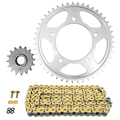 KIT CHAINE ADAPTABLE HONDA 1000 XL V VARADERO 1999+2011  525  16x47  (DIAM COURONNE 112-138-12.25)  (DEMULTIPLICATION ORIGINE)  -AFAM-