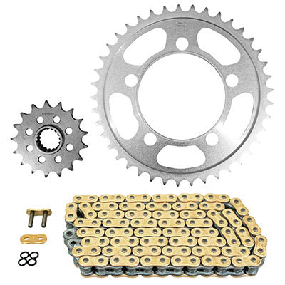 KIT CHAINE ADAPTABLE KTM 990 SM R SUPERMOTO R  2008+2012, SM R SUPERMOTO R ABS 2013  525  17x41  (DIAM COURONNE 101-124-14.25)  (DEMULTIPLICATION ORIGINE)  -AFAM-