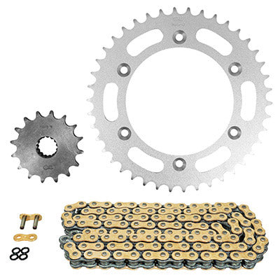 KIT CHAINE ADAPTABLE KTM 690 SMC 2008+2011, SMC R 2012+2013, SMC R ABS 2014+2020  520  16x42  (DIAM COURONNE 125-150-8.5)  (DEMULTIPLICATION ORIGINE)  -AFAM-