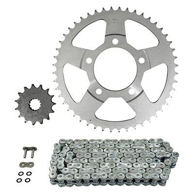 KIT CHAINE ADAPTABLE SUZUKI 800 VZ MARAUDER 1997+2004  530  15x48  (DIAM COURONNE 87-110-10.5)  (DEMULTIPLICATION ORIGINE)  -AFAM-