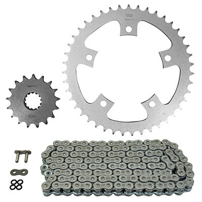 KIT CHAINE ADAPTABLE TRIUMPH 800 T100 BONNEVILLE 2001+2006  525  17x43  (DIAM COURONNE 120-140-10.5)  (DEMULTIPLICATION ORIGINE)  -AFAM-