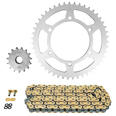 KIT CHAINE ADAPTABLE YAMAHA 660 MT03 2006+2013  520  15x47  (DIAM COURONNE 125-145-10.5)  (DEMULTIPLICATION ORIGINE)  -AFAM-