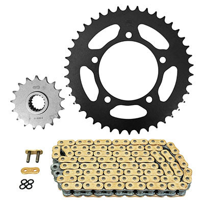 KIT CHAINE ADAPTABLE APRILIA 1000 RSV 1998+2003, RSV SP 1999+2000, RSV R 1998+2003  525  17x42  (DIAM COURONNE 100-120-10.25)  (DEMULTIPLICATION ORIGINE)  -AFAM-