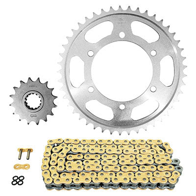 KIT CHAINE ADAPTABLE YAMAHA 900 MT-09 2013+2020  525  16x45  (DIAM COURONNE 110-130-10.5)  (DEMULTIPLICATION ORIGINE)  -AFAM-