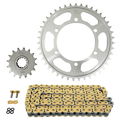 KIT CHAINE ADAPTABLE YAMAHA 700 TRACER 2016+2020 525 16x43 (DIAM COURONNE 110-130-10,25) (DEMULTIPLICATION ORIGINE)  -AFAM-