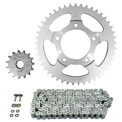 KIT CHAINE ADAPTABLE SUZUKI 750 GSX F 1998+2006  530  15x45  (DIAM COURONNE 87-110-10.5)  (DEMULTIPLICATION ORIGINE)  -AFAM-