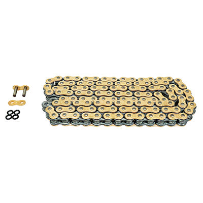 AFAM 520 MOTORCYCLE CHAIN ​​112 LINKS XS-RING SUPER REINFORCED GOLD (A520XSR-G 112L)