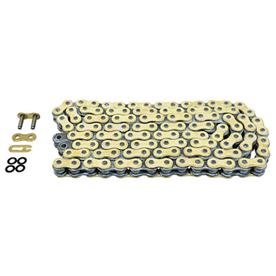 AFAM 520 112 LINKS XS-RING REINFORCED PLUS GOLD MOTORCYCLE CHAIN ​​(A520XRR3-G 112L)