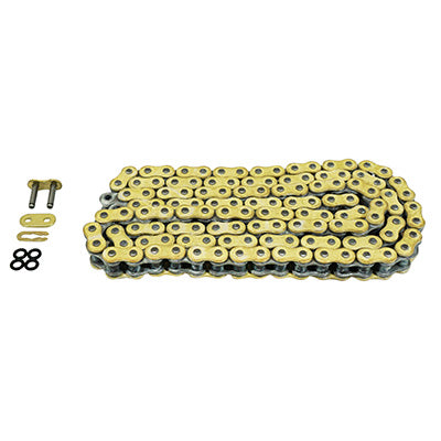 AFAM MOTORCYCLE CHAIN ​​428 132 LINKS XS-RING REINFORCED GOLD (A428XMR-G 132L)