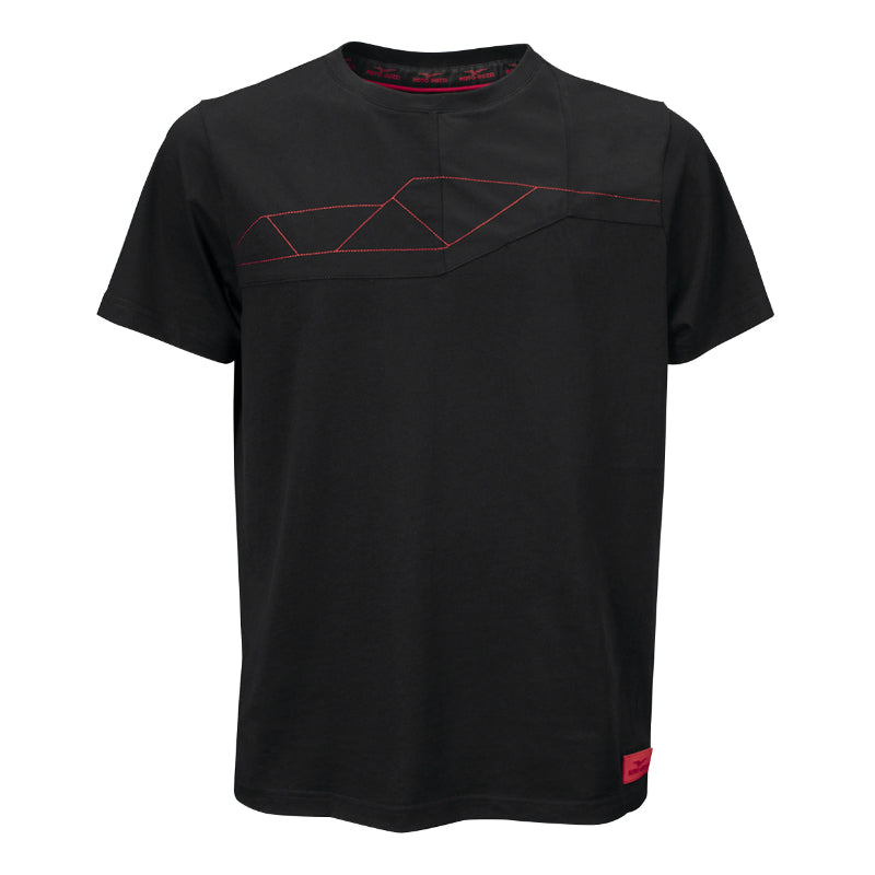 MOTO GUZZI ZWART T-SHIRT VOOR HEREN ORIGINEEL PIAGGIO MAAT XXXL -607099M06BL-