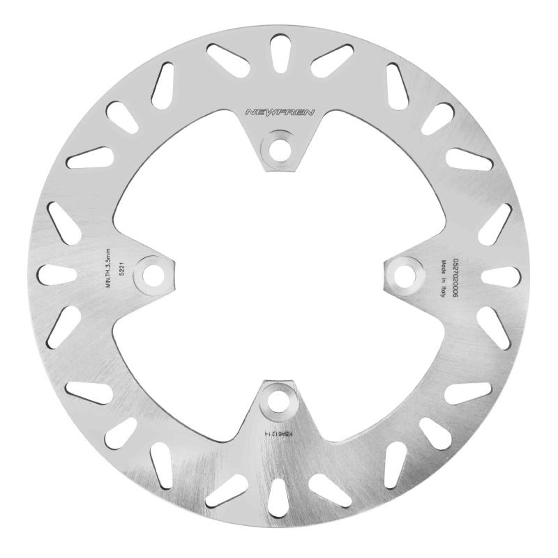 BRAKE DISC ADAPTABLE KAWASAKI 750 ZR 7 1999+2004 AR, 600 ZZR 1993+2005 AR, 400 ZXR 1989+1990 AR (EXT 240mm - INT 100.1mm - 4 HOLES) (DF5221A) -NEWFREN-