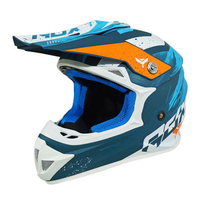 CASQUE CROSS ADULTE ADX MX2 BLEU MAT L  (BOUCLE DOUBLE D)