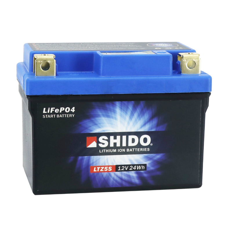 BATTERIE 12V  2 Ah LTZ5S SHIDO LITHIUM ION PRETE A L'EMPLOI (Lg113xL69xH85) REMPLACE YTZ5S