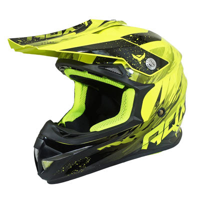 VOLWASSEN KRUISHELM ADX MX2 BRILLIANT FLUO GEEL XXL (DUBBELE D GESP)