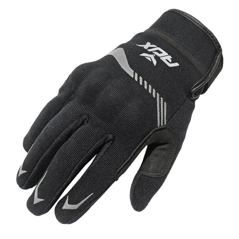 ADX VISTA SPRING-SUMMER GLOVES WITH BLACK-SILVER SHELL SIZE 8 (S) (EN 13594:2015 APPROVED)