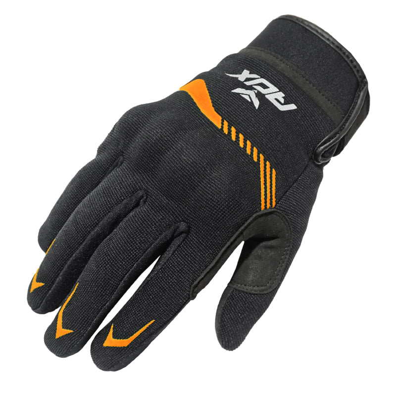 ADX VISTA SPRING-SUMMER GLOVES WITH BLACK-ORANGE SHELL KTM T 9 (M) (EN 13594:2015 APPROVED)