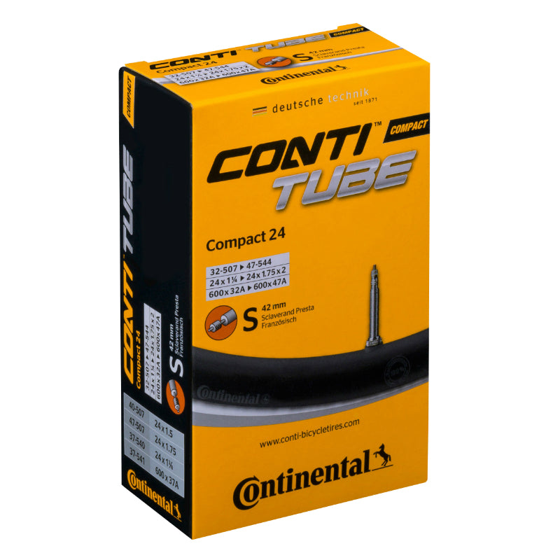 BICYCLE AIR TUBE 24 x 1.50-2.00 CONTINENTAL VALVE PRESTA 42 mm