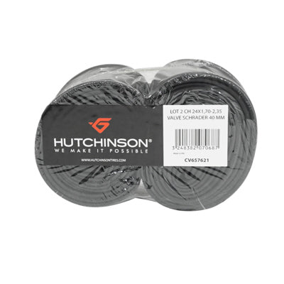 FIETSLUCHTBUIS 24 x 1,70-2,35 HUTCHINSON STANDAARD KLEP 40 mm (VERKOCHT IN PAKKET VAN 2)