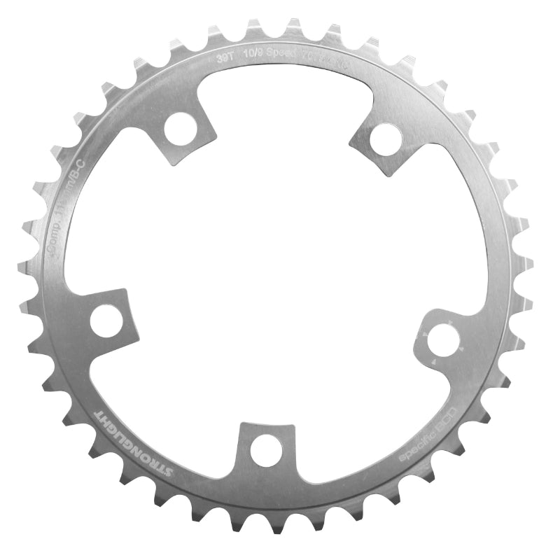 ROAD CHAINRING 5BRA D.110 STRONGLIGHT ULTRA TORQUE 39T INTERIOR CAMPAGNOLO SILVER ALU 7075 10V.