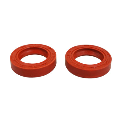 ADAPTABLE SCOOT CONNECTING RING OIL SEAL PEUGEOT 50 LUDIX, JET FORCE, SPEEDFIGHT 3, KISBEE, DJANGO 2T (20x30x7mm - RACING RED) (PAIR) -P2R SELECTION-