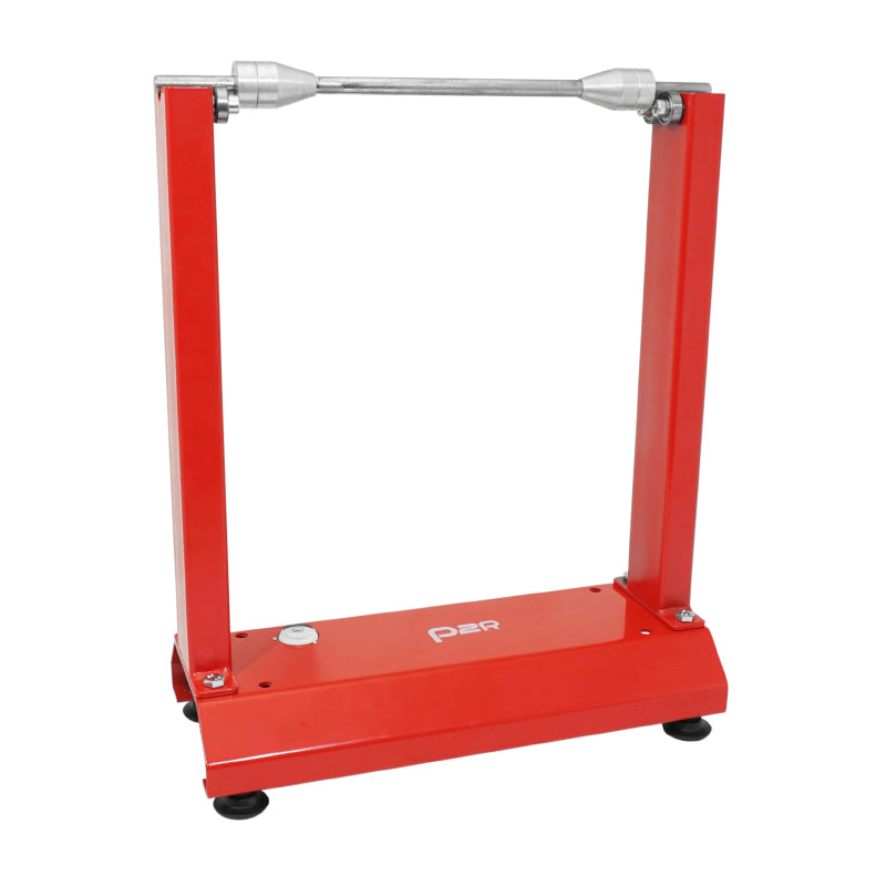 P2R MOTORWIEL BALANCER STATISCH ROOD STAAL (KEGEL DIAMANT 12 tot 30 mm - MAX HOOGTE 51 cm)