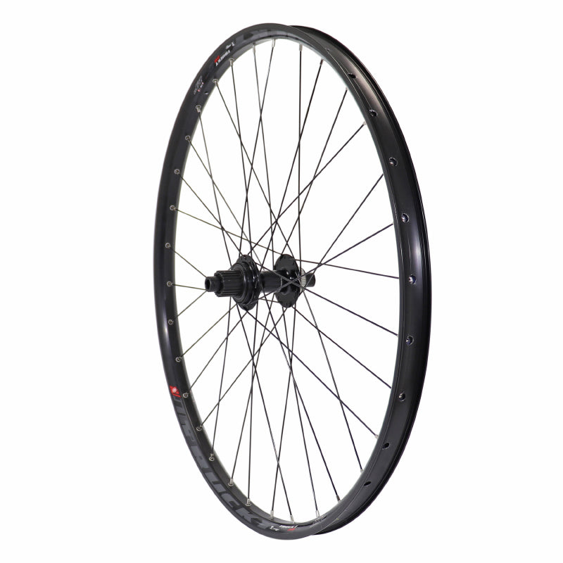 ROUE VTT DISQUE 29" TRUCKY 30 BOOST TUBELESS READY ARRIERE CENTERLOCK NOIR MOYEU SHIMANO MT510 CASSETTE MICROSPLINE 12V AXE TRAVERSANT 12-148  JANTE 30C 32 RAYONS