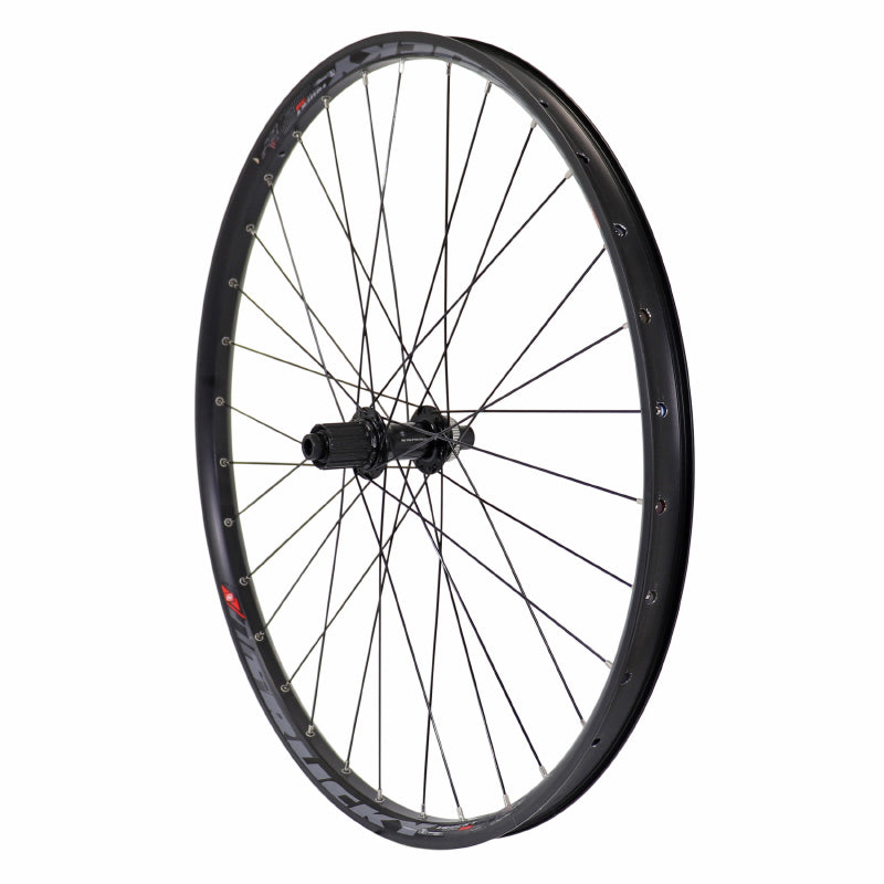 27.5" TRUCKY 30 TUBELESS READY REAR CENTERLOCK BLACK DISC MTB WHEEL SHIMANO MT400 11-10V HUB 12-142 THRU AXLE 30C RIM 32 SPOKE