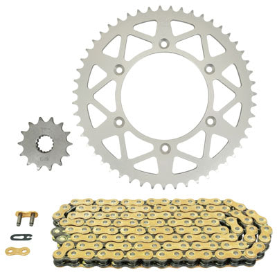 KIT CHAINE ADAPTABLE KTM 250 SXF 2017+2020  520  14X51  (DIAM COURONNE 125-150-8.5)  (DEMULTIPLICATION ORIGINE)  -AFAM-